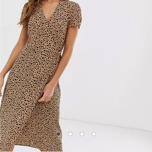 ASOS cheetah high low dress